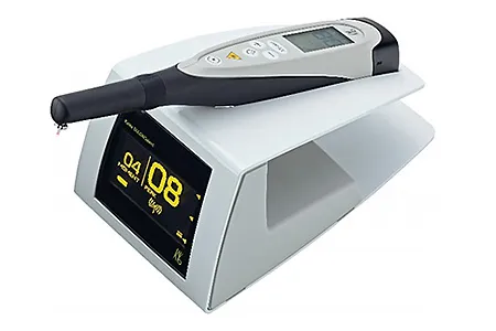 レーザーを使用した虫歯検知装置です